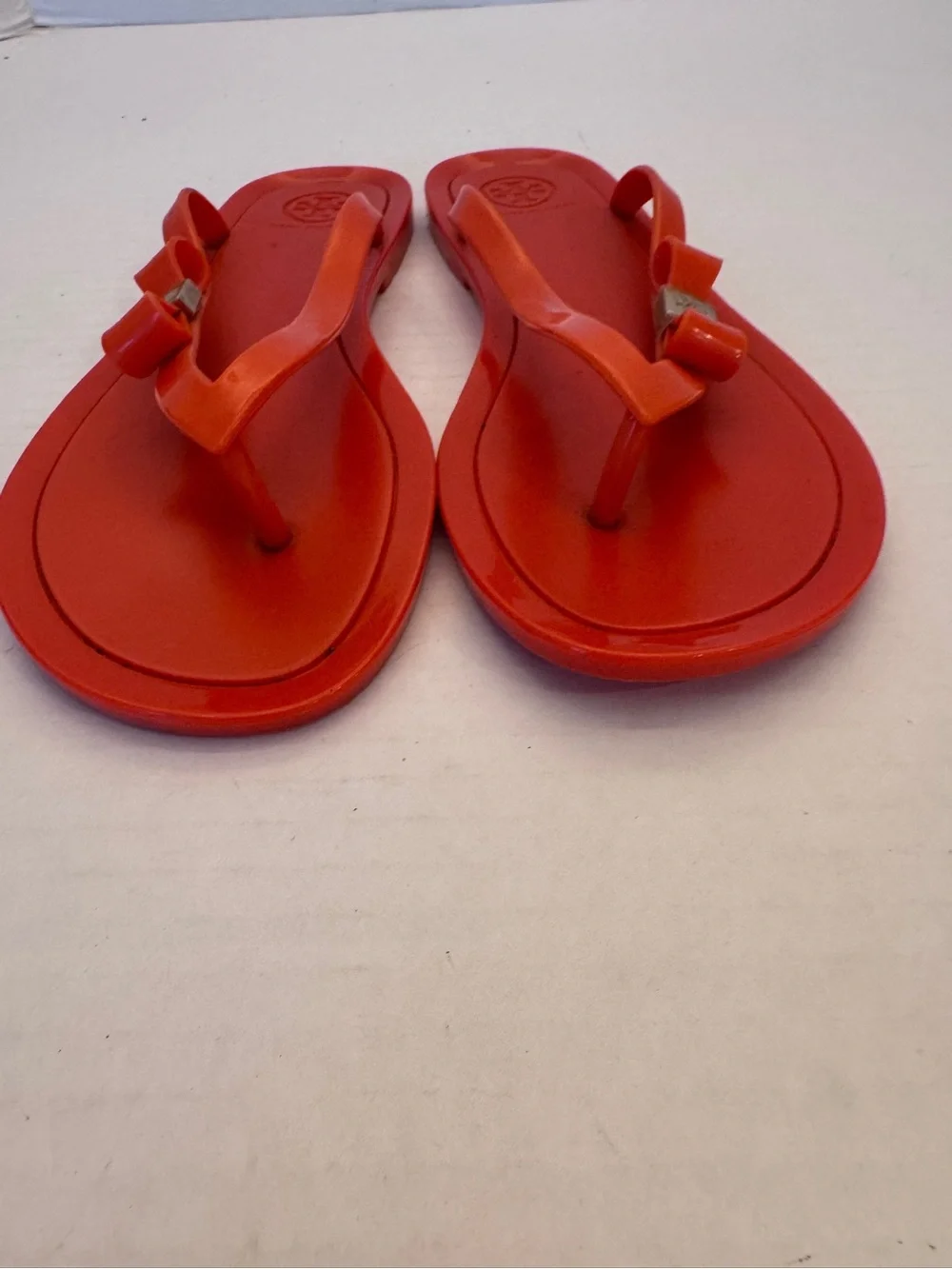 Tory Burch  Sandals  Jelly Orange  Thong /slip On Sandals Size 9M Summer Preppy